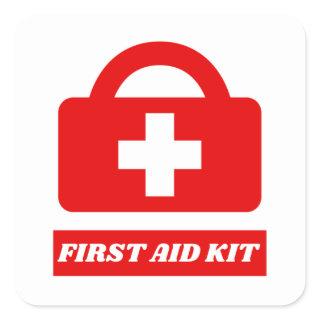 First Aid & Emergency  Square Sticker