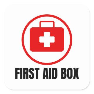 First Aid & Emergency  Square Sticker