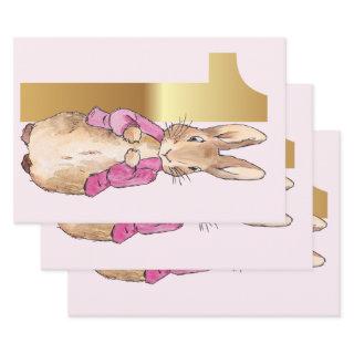 First Birthday Peter the Rabbit Pink Jacket   Sheets