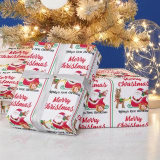 First Christmas Santa Baby's Personalize Name