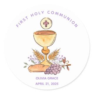 First Communion Symbols Sticker