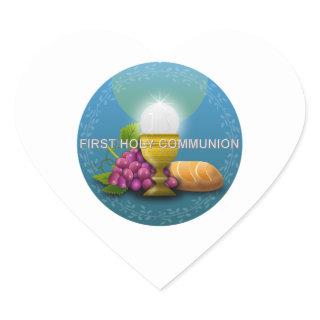 First Holy Communion - 1 Heart Sticker