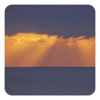 First Light over Tasman Sea, Australia Square Sticker