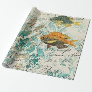 Fish and Seaweed with Writing