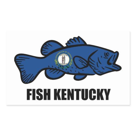 Fish Kentucky Rectangular Sticker