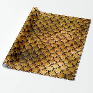 Fish Scales on Orange/Yellow