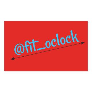 Fit O'clock Gains Day Lifting Rectangular Sticker