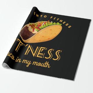 Fitness Taco T Shirt Funny Gym Men Mexican Food