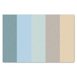Five Color Combo -Blue Brown Sand Beige Turquoise Tissue Paper
