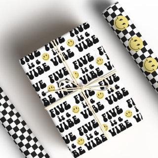 Five is a Vibe | Boys 5th Birthday   Sheets