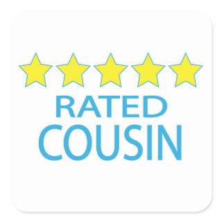 Five Star Cousin Square Sticker