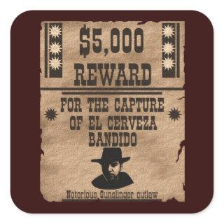 Five Thousand Dollar Reward  Square Sticker