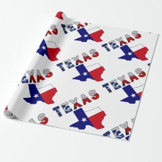 Flag Map With Texas