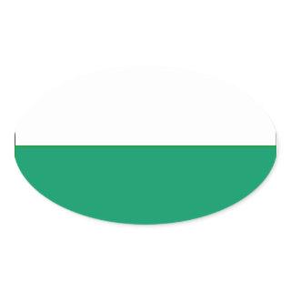Flag of Aalten, Netherlands Oval Sticker
