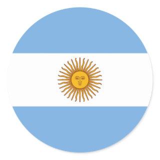 Flag of Argentina Classic Round Sticker
