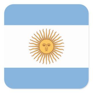 Flag of Argentina Square Sticker