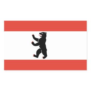 Flag of Berlin Rectangular Sticker