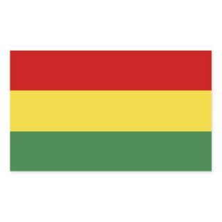 Flag of Bolivia Rectangular Sticker