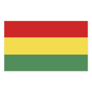 Flag of Bolivia Rectangular Sticker