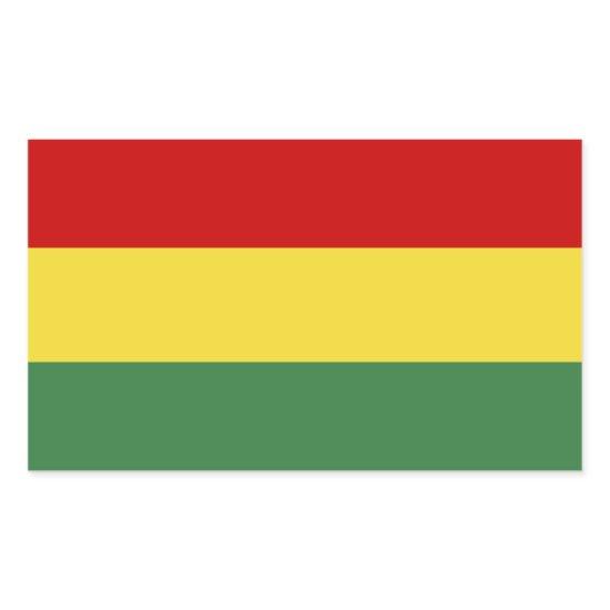 Flag of Bolivia Rectangular Sticker