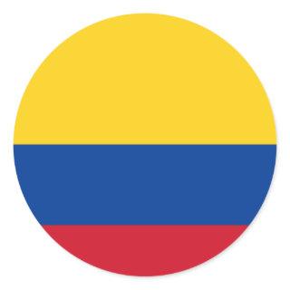 Flag of Colombia Classic Round Sticker