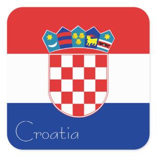 Flag of Croatia Sticker (Square)