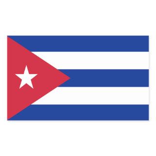 Flag of Cuba Rectangular Sticker