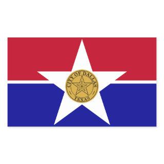 Flag of Dallas, Texas Rectangular Sticker