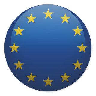 Flag of Europe Classic Round Sticker