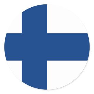 Flag of Finland Classic Round Sticker