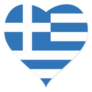 Flag of Greece, Greek Heart Sticker