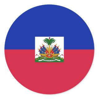 Flag of Haiti Classic Round Sticker