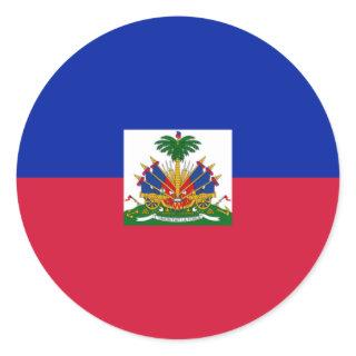 Flag of Haiti Classic Round Sticker