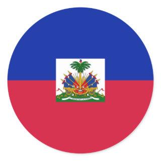 Flag of Haiti Classic Round Sticker