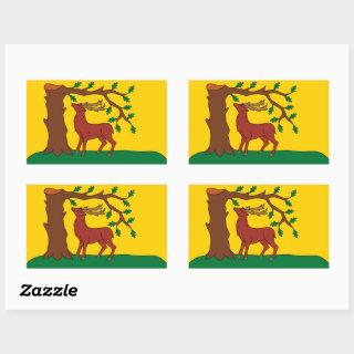 Flag of historic county of Berkshire Rectangular S Rectangular Sticker