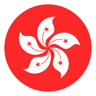 Flag of Hong Kong Classic Round Sticker