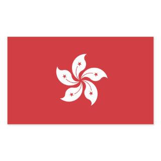 Flag of Hong Kong Rectangular Sticker