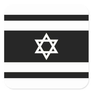 Flag of Israel - דגל ישראל - ישראלדיקע פאן Square Sticker