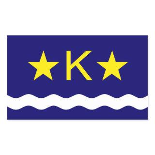 Flag of Kinshasa, Congo Rectangular Sticker