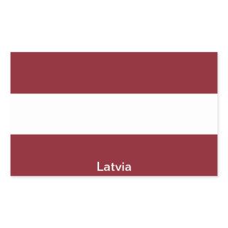 Flag of Latvia Rectangular Sticker