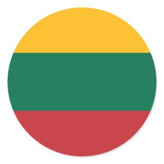 Flag of Lithuania Classic Round Sticker
