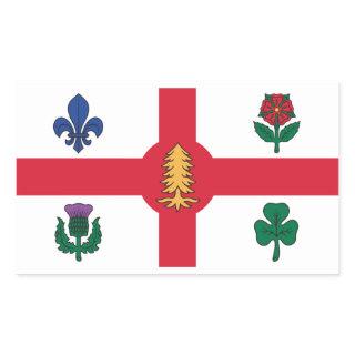 Flag of Montreal, Quebec Rectangular Sticker