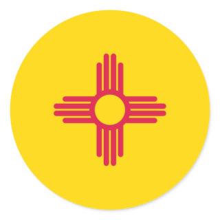 Flag of New Mexico Classic Round Sticker