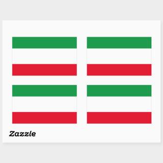 Flag of North-Rhine Westphalia Rectangular Sticker