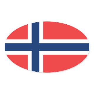 Flag of Norway Sticker (Oval)