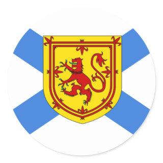 Flag of Nova Scotia Classic Round Sticker
