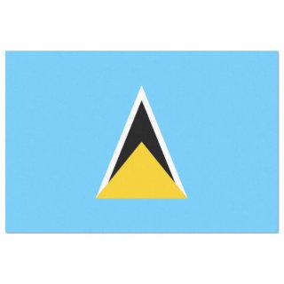 Flag of Saint Lucia (St Lucia) (Caribbean) Tissue Paper