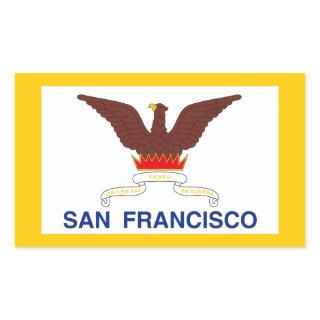 Flag of San Francisco, California Rectangular Stic Rectangular Sticker