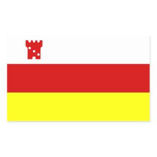 Flag of Santa Barbara, California Rectangular Stic Rectangular Sticker