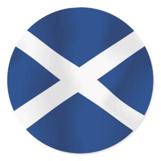 Flag of Scotland Classic Round Sticker